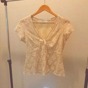 Worthington Floral Lace Top